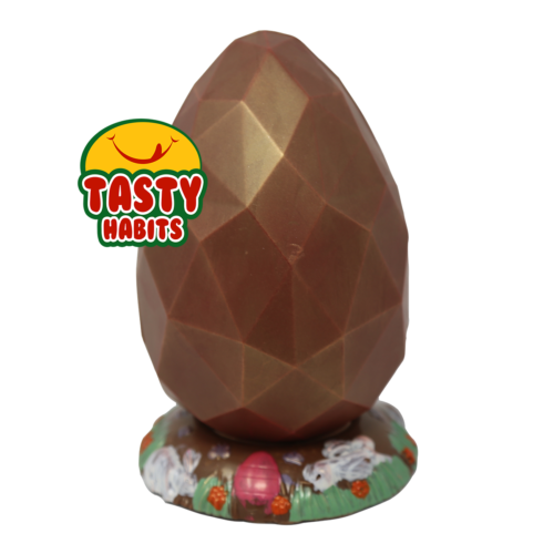 Origami Large Chocolate Egg (With Wooden Hammer)