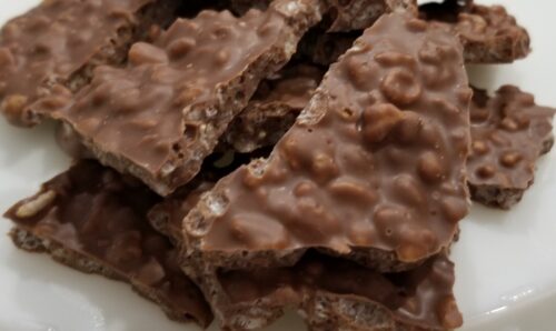 Chocolate Barks with Rice Krispies