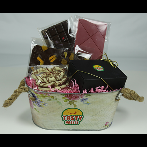 Roses Chocolate Gift Basket